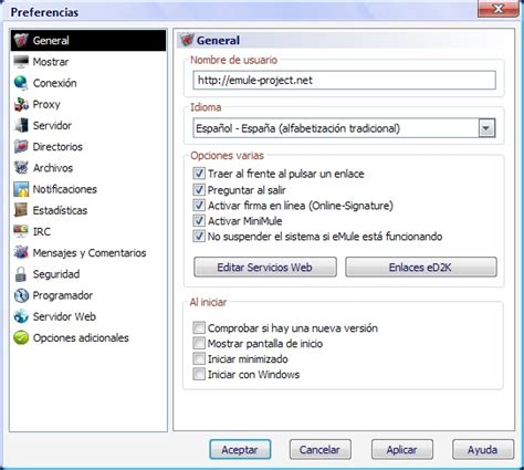 configuracion emule